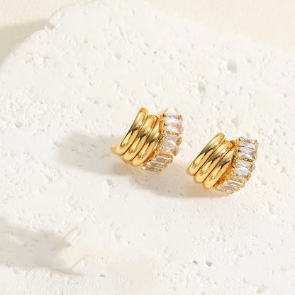 Luxurious 14K Gold Plated Earrings for Effortless Style