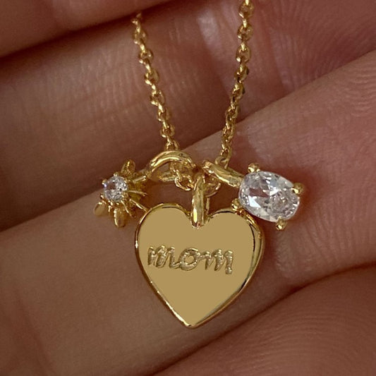 Mom’s Embrace Pendant Necklace