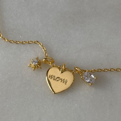 Mom’s Embrace Pendant Necklace