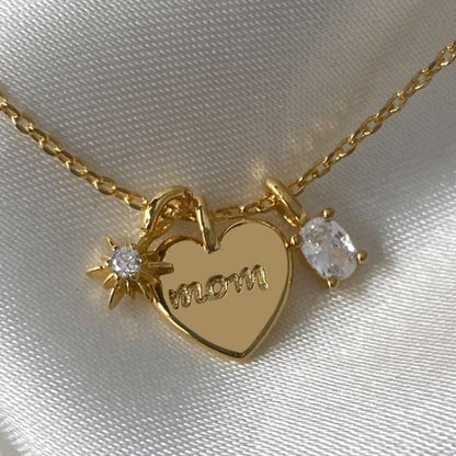 Mom’s Embrace Pendant Necklace