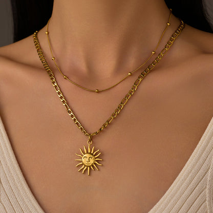 Minimalist Sun Pendant: Classic and Simple