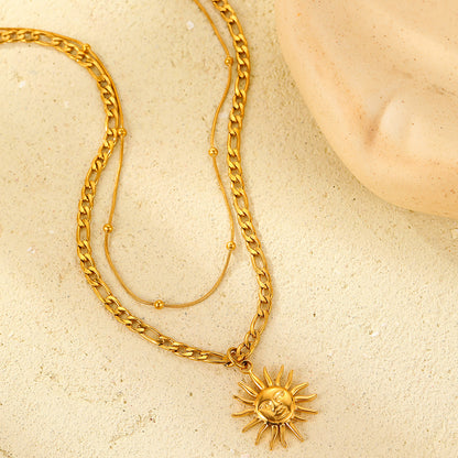 Minimalist Sun Pendant: Classic and Simple