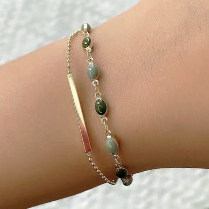 French Retro Double-Layer Stacked Bracelet